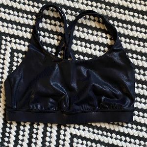 Lululemon Luminosity Foil Black Energy Bra